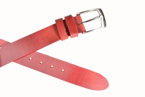 PASEK MĘSKI 4 CM CZERWONY BEZ PRZESZYCIA (3).JPG